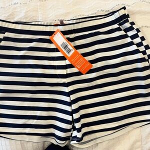 Navy and White shorts. New with tags.